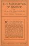 [Gutenberg 62680] • The Superstition of Divorce